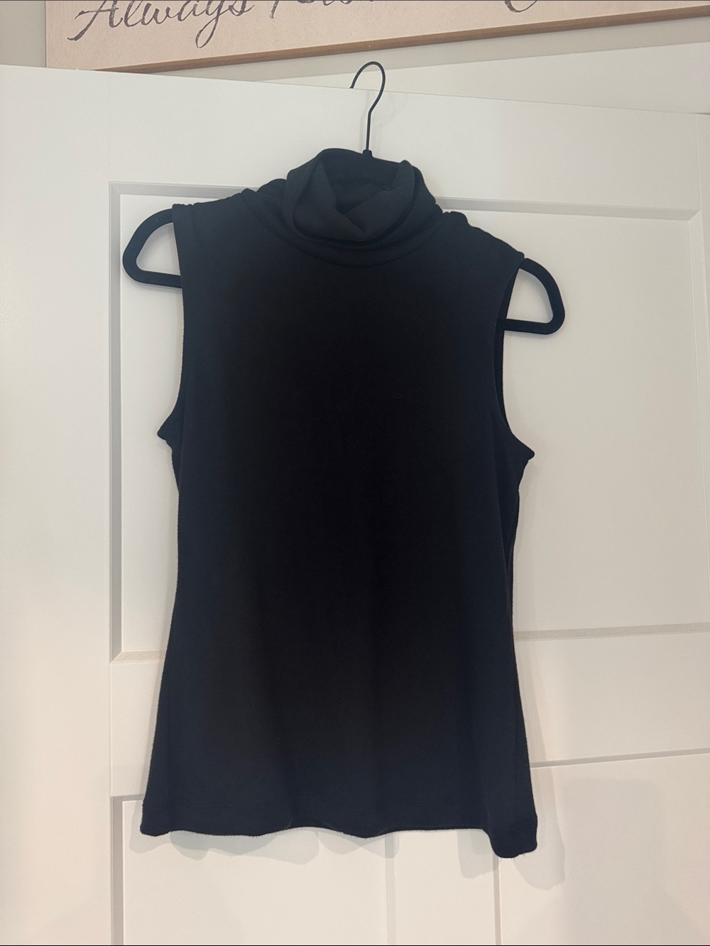 Banana Republic Black Sleeveless Turtleneck Tank